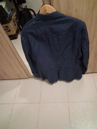 Chaqueta de traje azul hombre