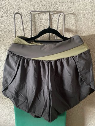 Pantalón Corto Fitness Rosa y verde