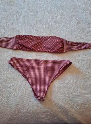 Bikini Campo dei Fiori Rosso Bianco