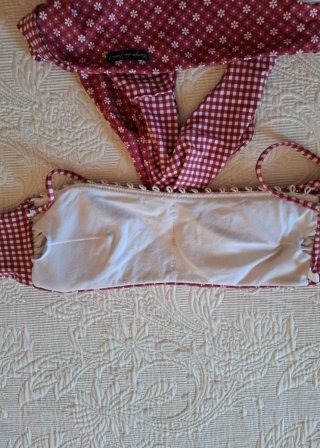 Bikini Campo dei Fiori Rosso Bianco