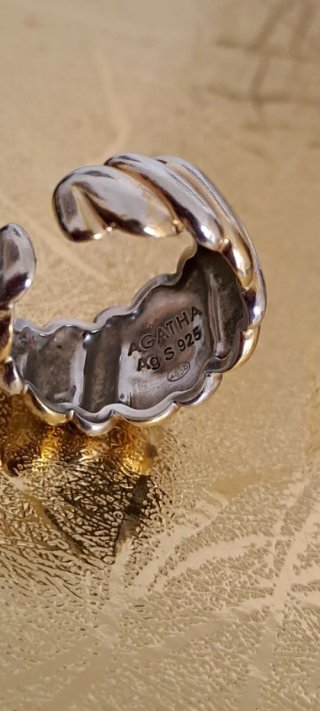 Anello Agatha Argento 925 Misura 16
