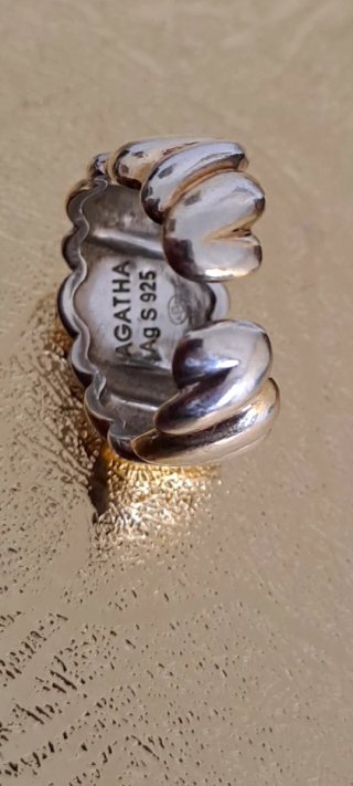 Anello Agatha Argento 925 Misura 16