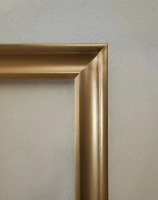 Marco Decorativo Grande Dorado Patinado
