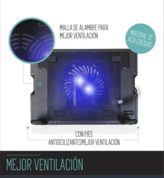 Ventilador base de refrigeración portátil nueva