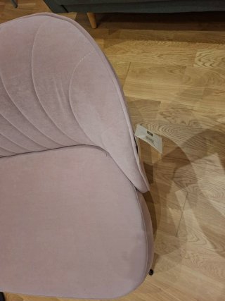 Sofá Rosa 2 Plazas Terciopelo
