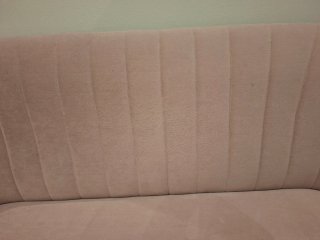 Sofá Rosa 2 Plazas Terciopelo