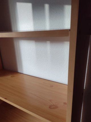 Estantería de madera 6 baldas
