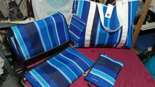 Borsa mare Brandina XXL righe blu