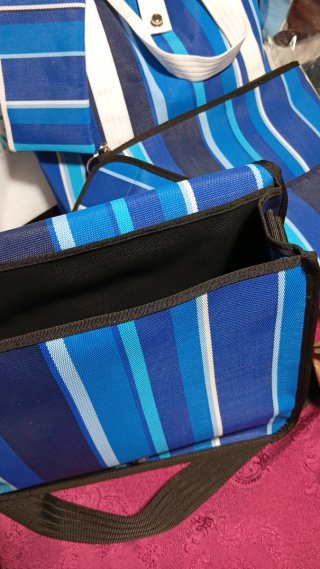 Borsa mare Brandina XXL righe blu