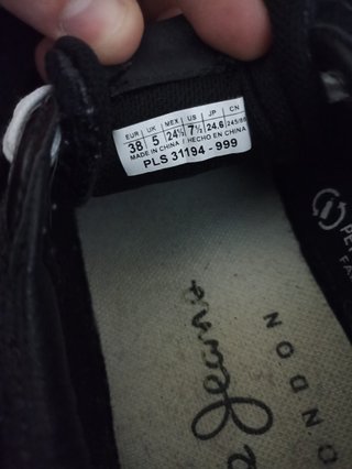 Zapatillas Pepe Jeans Negro Blanco 38