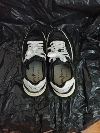 Zapatillas Pepe Jeans Negro Blanco 38