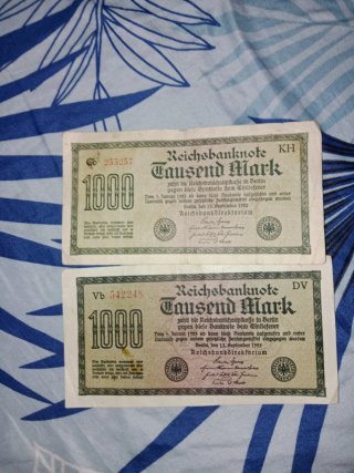 Lote 17 Billetes Antiguos Principio siglo XX .