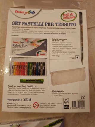 Set pastelli per tessuto pentel
