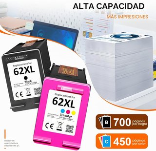 WOWTONER 62XL Nero TriColor XL HP OfficeJet 200