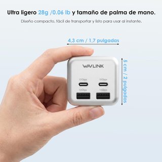 WAVLINK Hub 6Ptos USB-A-C 10G SD-TF Mac Mini M4