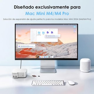 WAVLINK Hub 6Ptos USB-A-C 10G SD-TF Mac Mini M4