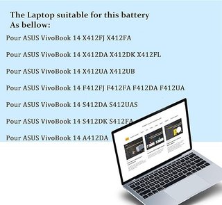 BLESYS C21N1818-2 Bateria para ASUS Vivobook 14 15