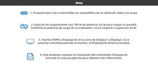 WAVLINK WL-UG69PD6 Estación acoplamiento HDMI DP
