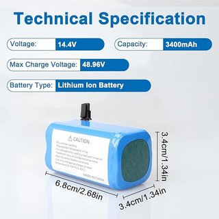 MXJFYY Batería aspiradora 3400mAh Bagotte BG800