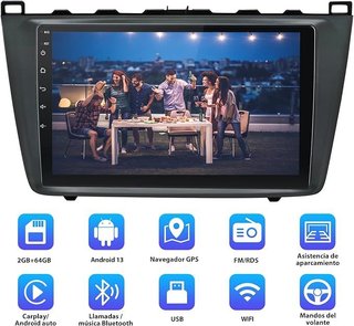 AWESAFE Android 13 2+64GB AutoRadio 9'' Mazda 6 II