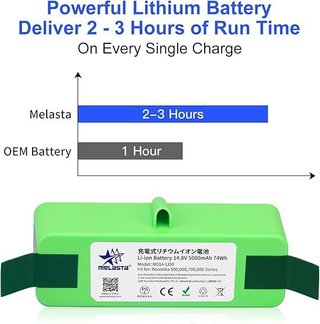 Melasta Batería 14,8V 5000mAh Roomba 500-800
