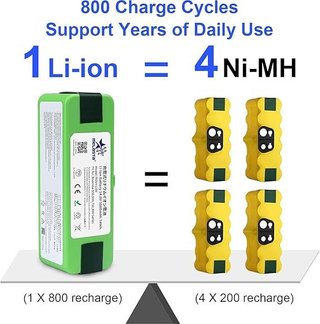 Melasta Batería 14,8V 5000mAh Roomba 500-800