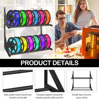 Mocoli Estante de Filamentos Impresora 3D 2 Capas