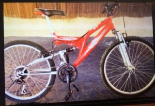 Bicicleta Montaña Roja 5-10 años