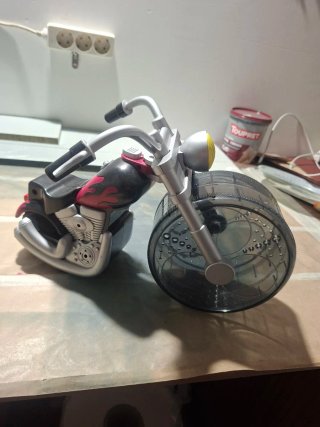 Rueda moto hámster plástico