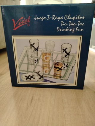 Juego 3 en Raya Vasos Chupito