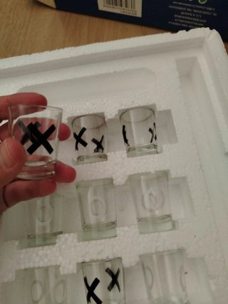 Juego 3 en Raya Vasos Chupito
