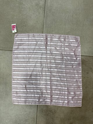 Mini foulard Tato rosa e argento