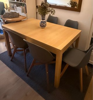 Mesa extensible madera Ikea Bjursta
