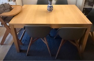 Mesa extensible madera Ikea Bjursta