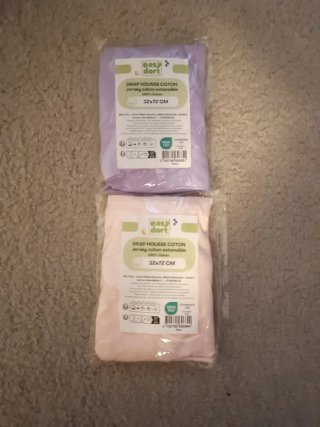 Sábanas bajeras minicuna algodón pack de 2