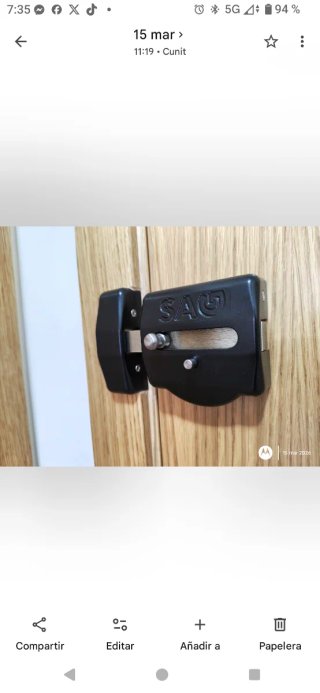 Cerradura Sobrepuestas SAG