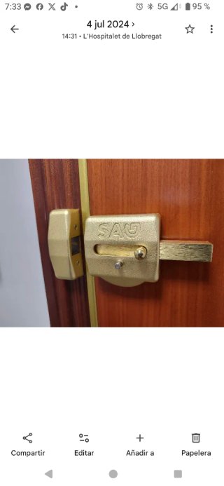 Cerradura Sobrepuestas SAG