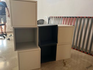 Estanterías Eket IKEA (blanco, gris, azul)