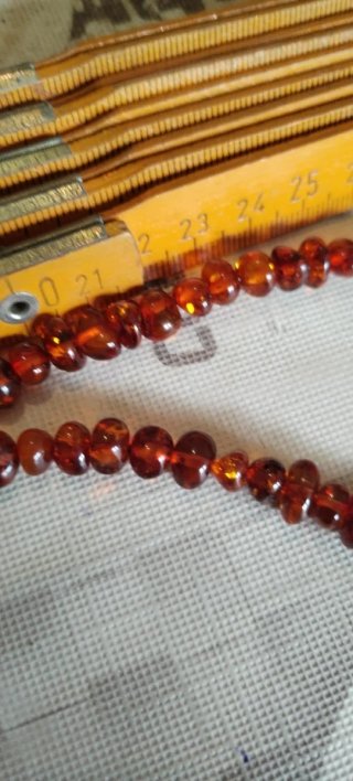 Collana Ambra Naturale Argento