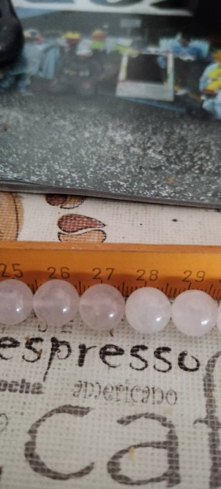 Collana vintage agata rosa perle