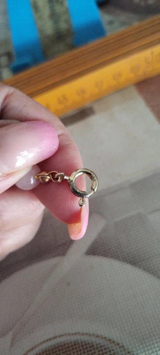 Collana vintage agata rosa perle