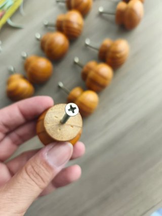 Tiradores de madera maciza (12 uds)