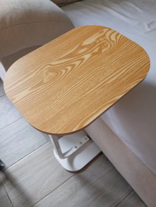 Mesa auxiliar madera y metal