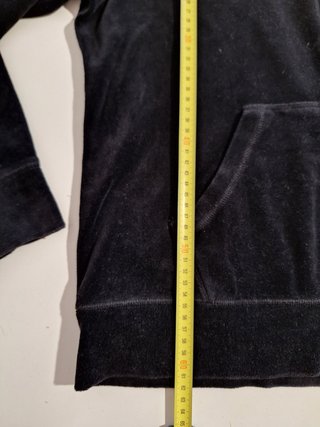 Chaqueta chándal terciopelo negro  XL mujer