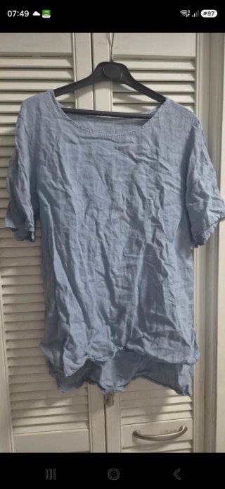 T-shirt fresco lino taglia unica