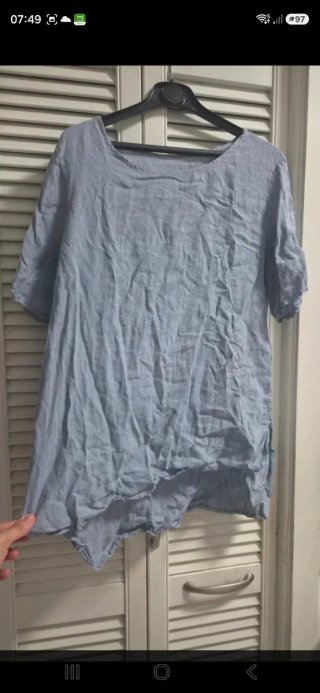 T-shirt fresco lino taglia unica