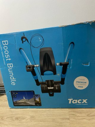 Rodillo Tacx Boost + sensor + mesa y alfombra