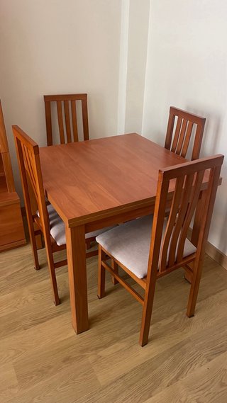 Salón completo (Mueble + mesa + sillas + mesa baja