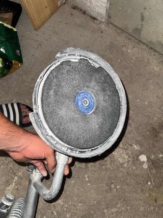 Lijadora de disco con aspiración