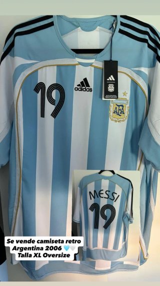 Camiseta Argentina Messi 2006 Retro